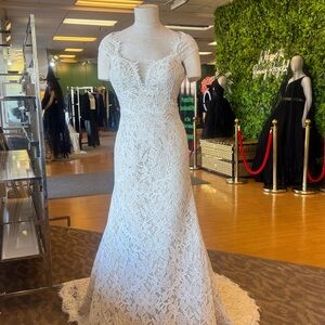 Lillian West Elegant Lace Gown